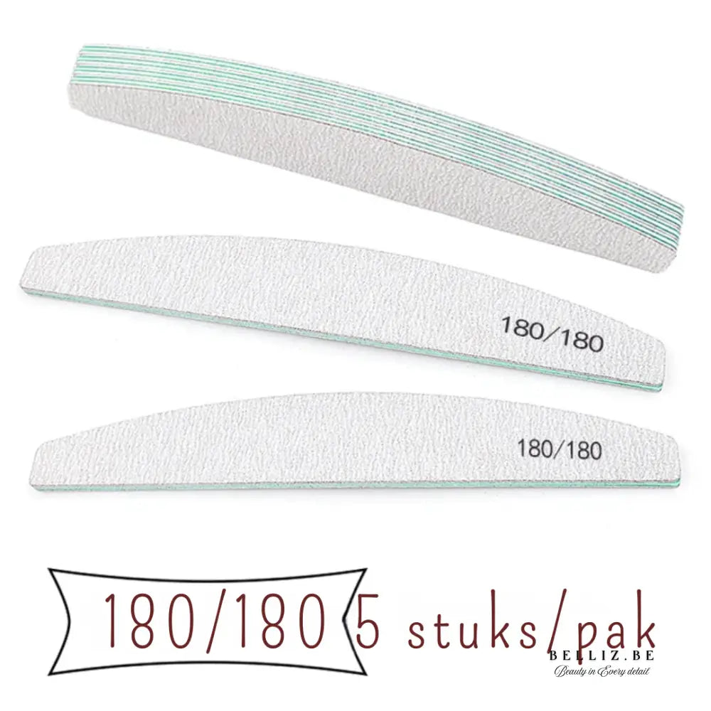 Complete Set Nagelvijlen (5-25 stuks) – Kleurrijke Pro Manicure Tools met 5 Korrelgradaties – Voor Gladde & Perfecte