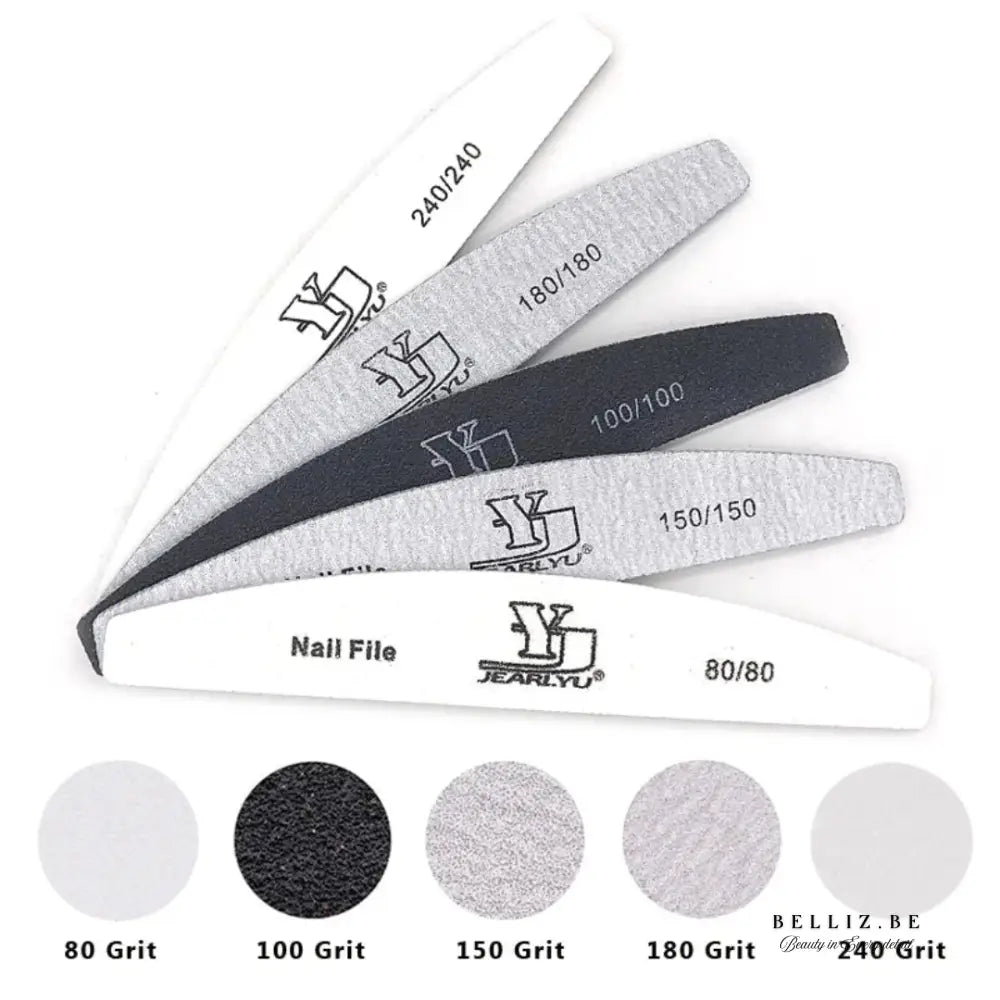 Complete Set Nagelvijlen (5-25 stuks) – Kleurrijke Pro Manicure Tools met 5 Korrelgradaties – Voor Gladde & Perfecte