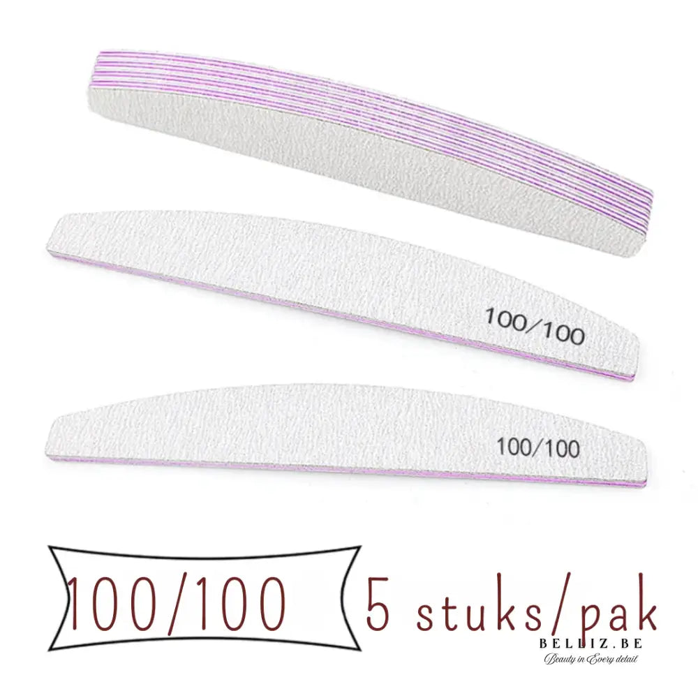 Complete Set Nagelvijlen (5-25 stuks) – Kleurrijke Pro Manicure Tools met 5 Korrelgradaties – Voor Gladde & Perfecte