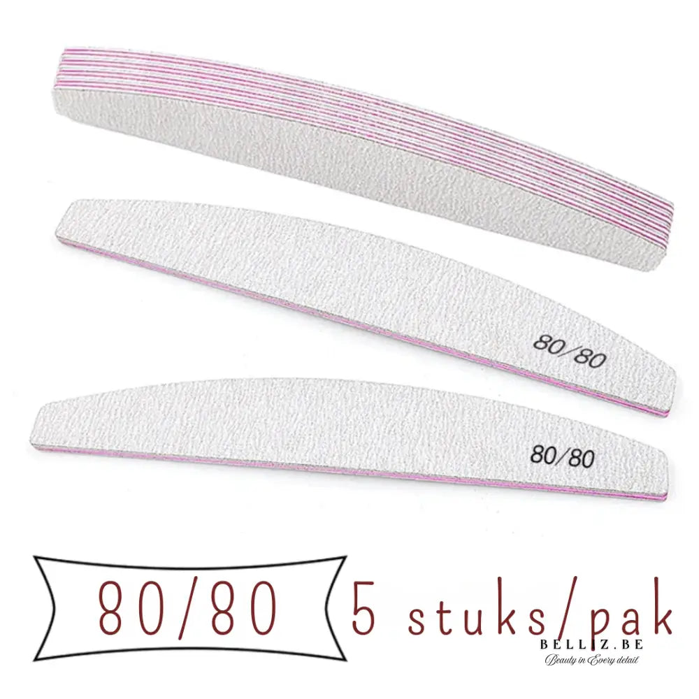 Complete Set Nagelvijlen (5-25 stuks) – Kleurrijke Pro Manicure Tools met 5 Korrelgradaties – Voor Gladde & Perfecte