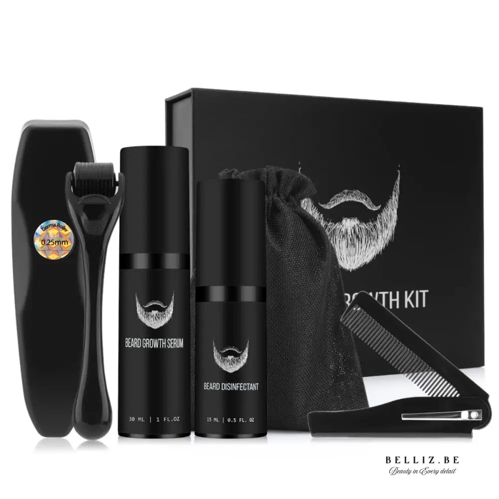Populair bij Mannen: Complete Baardverzorgingsset – Groei Style & Verzorg Je Baard als een Pro! 1 set