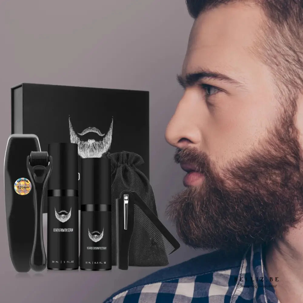 Populair bij Mannen: Complete Baardverzorgingsset – Groei Style & Verzorg Je Baard als een Pro! 1 set