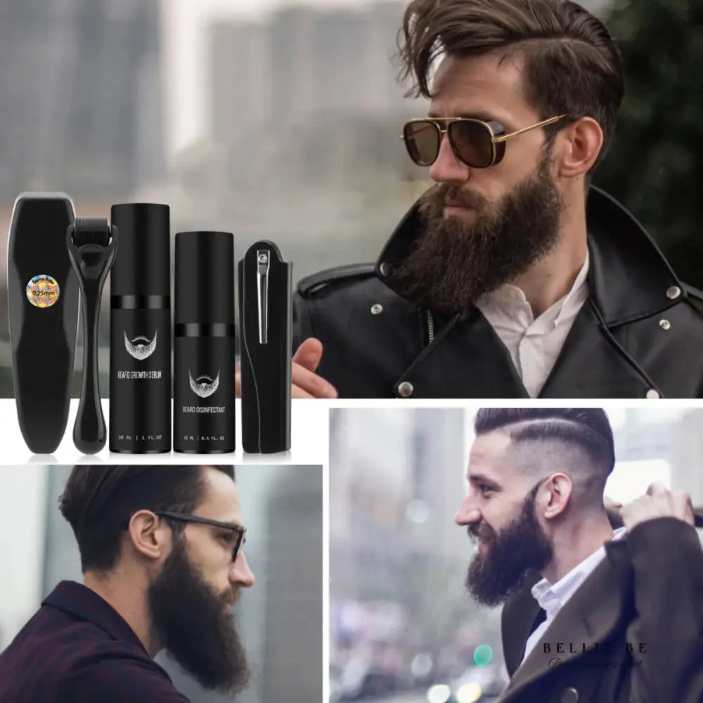 Populair bij Mannen: Complete Baardverzorgingsset – Groei Style & Verzorg Je Baard als een Pro! 1 set