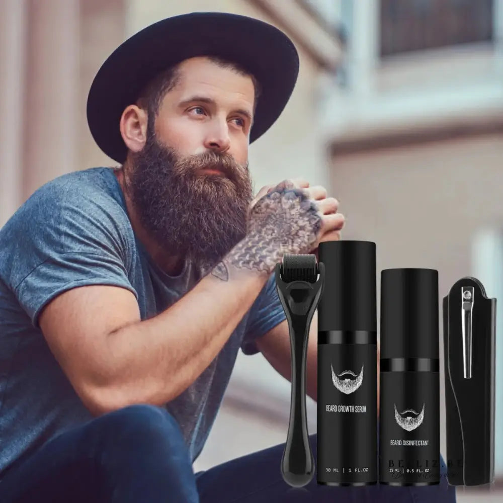Populair bij Mannen: Complete Baardverzorgingsset – Groei Style & Verzorg Je Baard als een Pro! 1 set