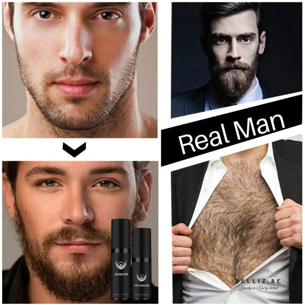 Populair bij Mannen: Complete Baardverzorgingsset – Groei Style & Verzorg Je Baard als een Pro! 1 set